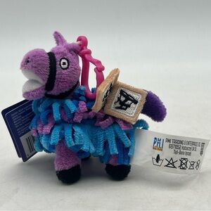 Fortnite Loot Lama Plush Keychain- Clip On New With Tags Video Games Collectable
